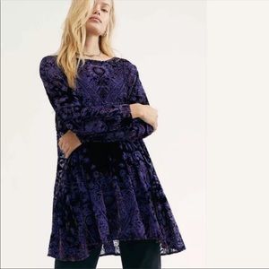 Purple Velvet Free People Dress